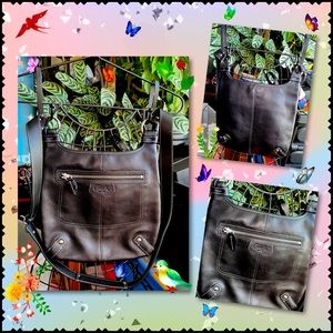 Coach Leather “Penelope Hippie” Crossbody